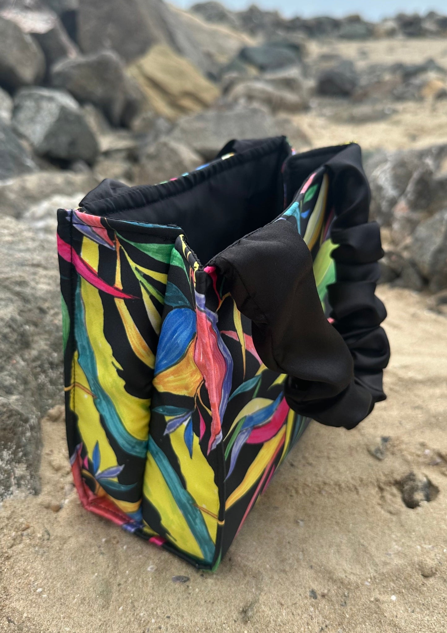 Colourful Tote Scrunchie Bag