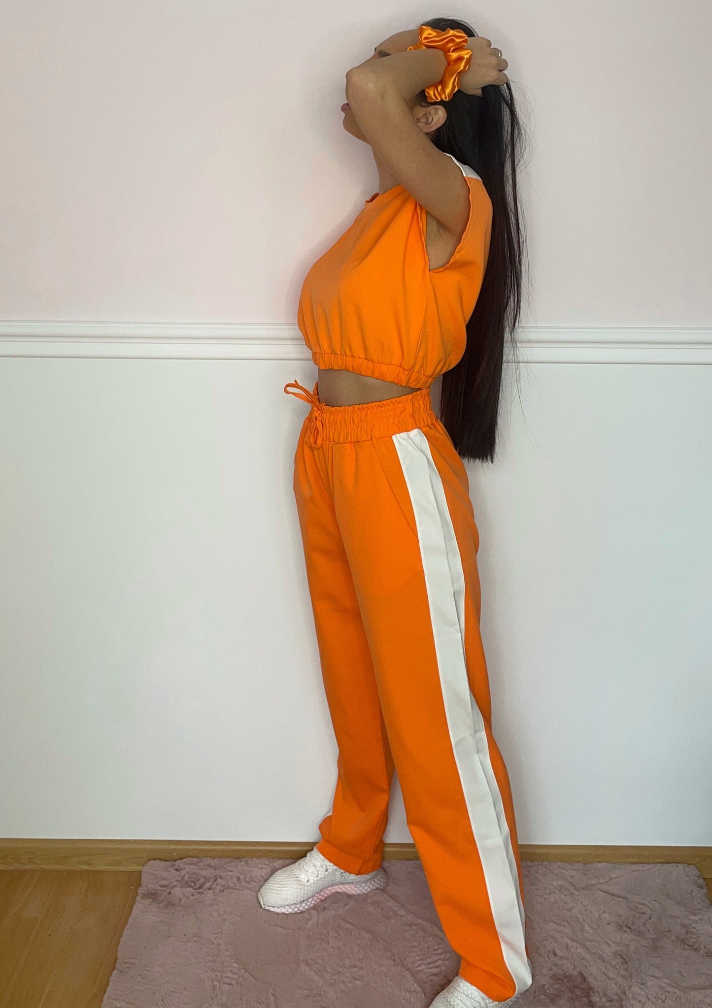 Two-Piece Solid Orange Set