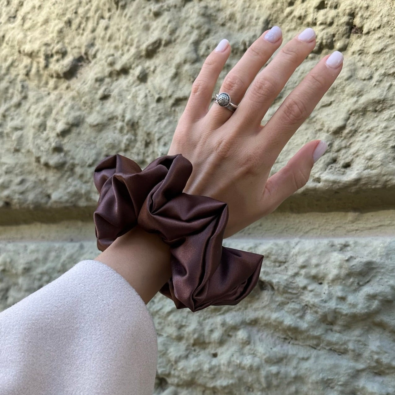 Chocolate Brown Scrunchie