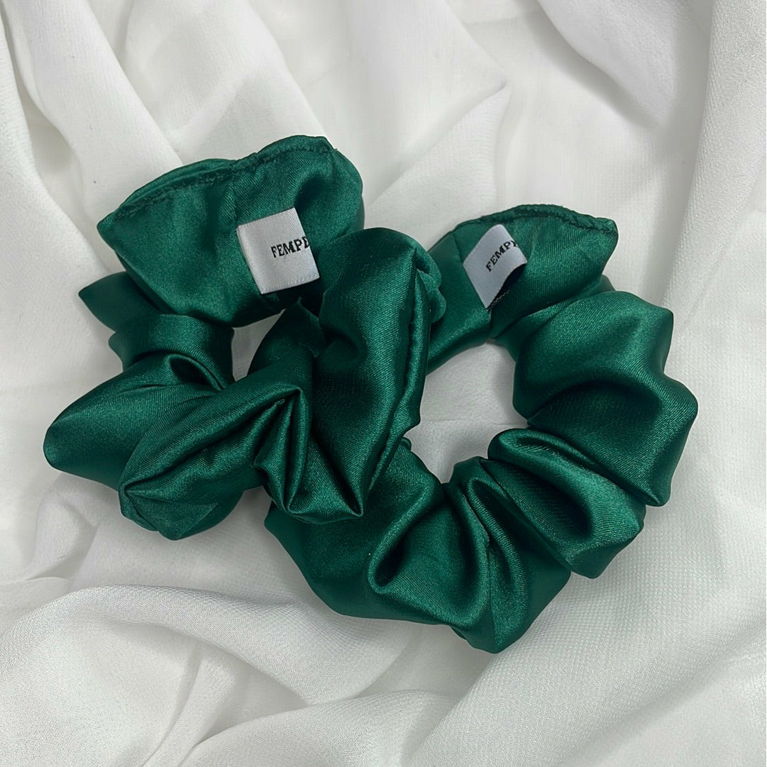 Dark Green Scrunchie