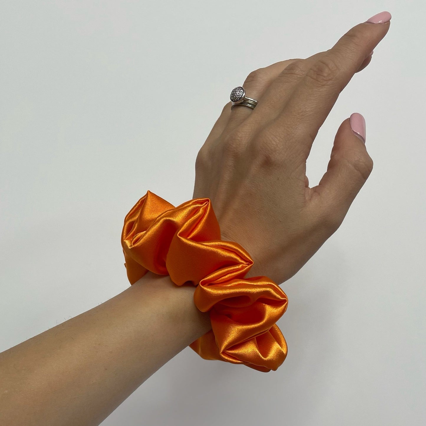 Solid Orange Scrunchie
