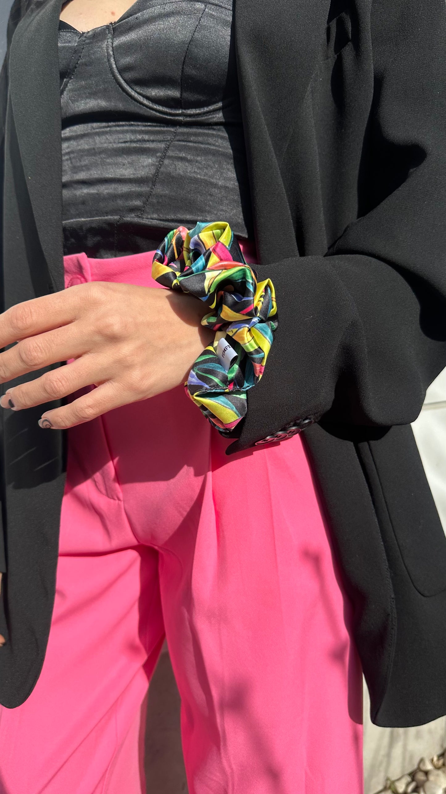 Colouful Flowers Scrunchie