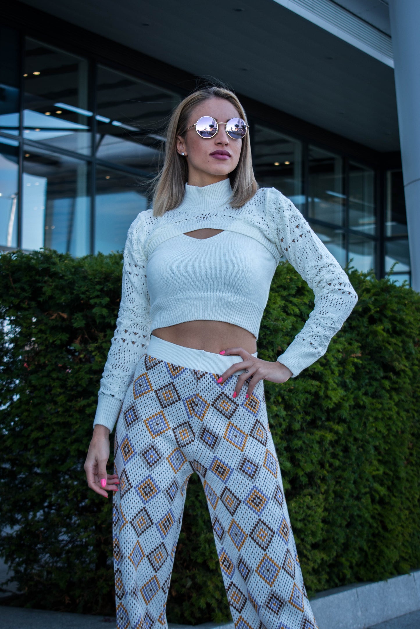 Crop Top with Long Sleeves