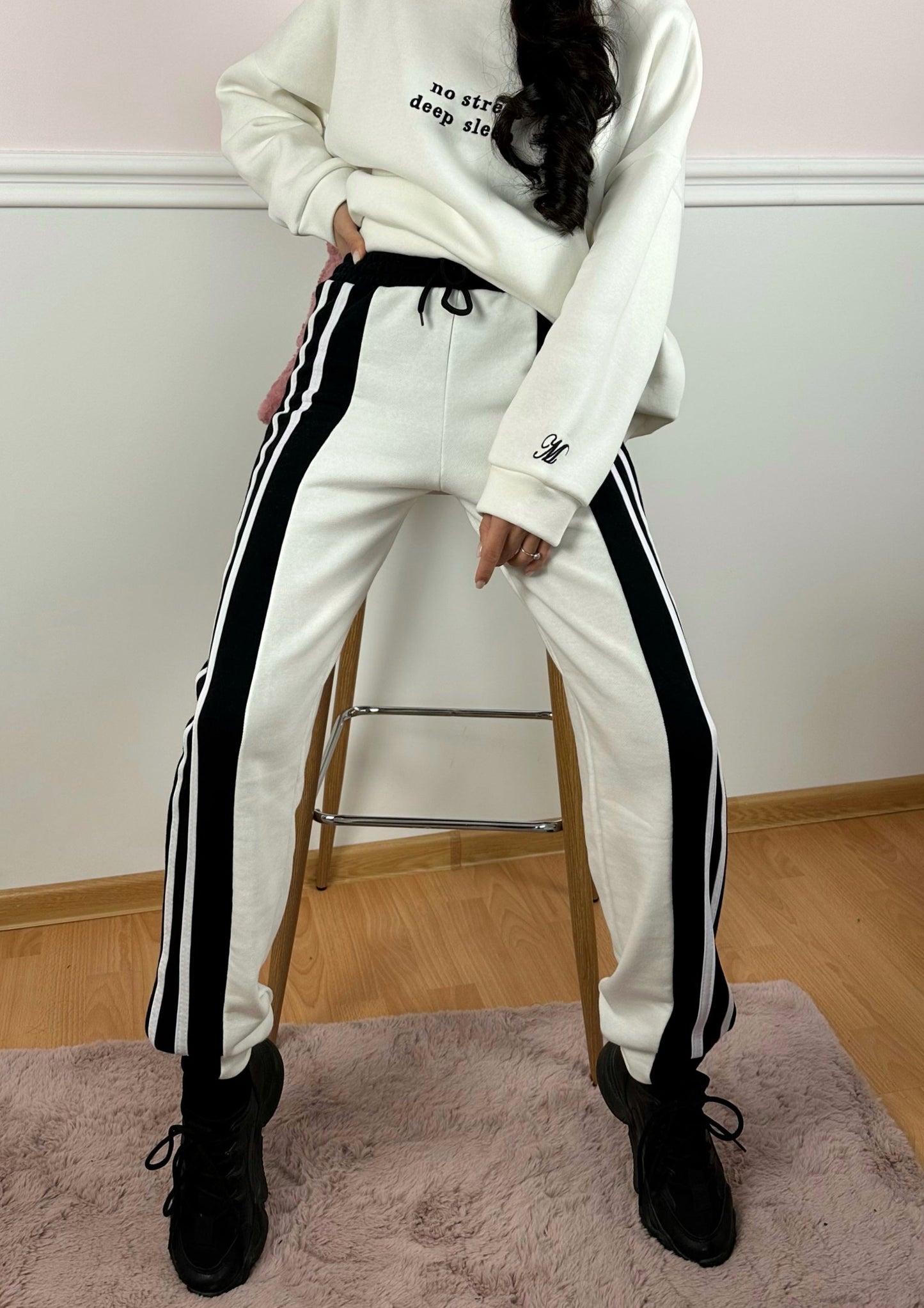 Black & White Sport Trousers