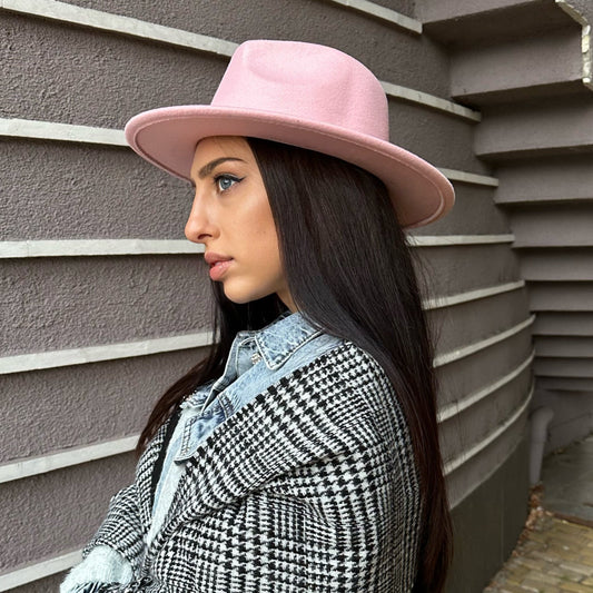 Pink Fedora Hat