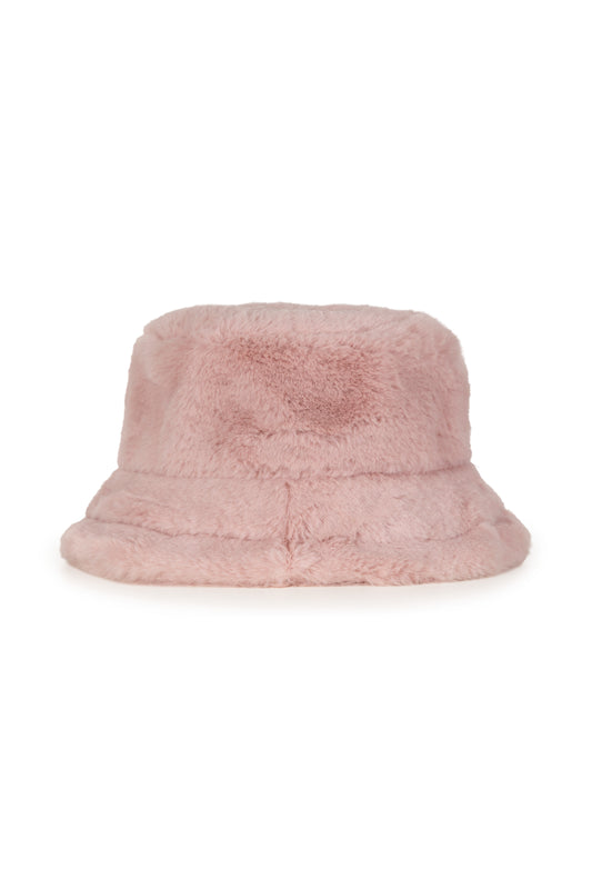 Dusty Rose Fluffy Hat