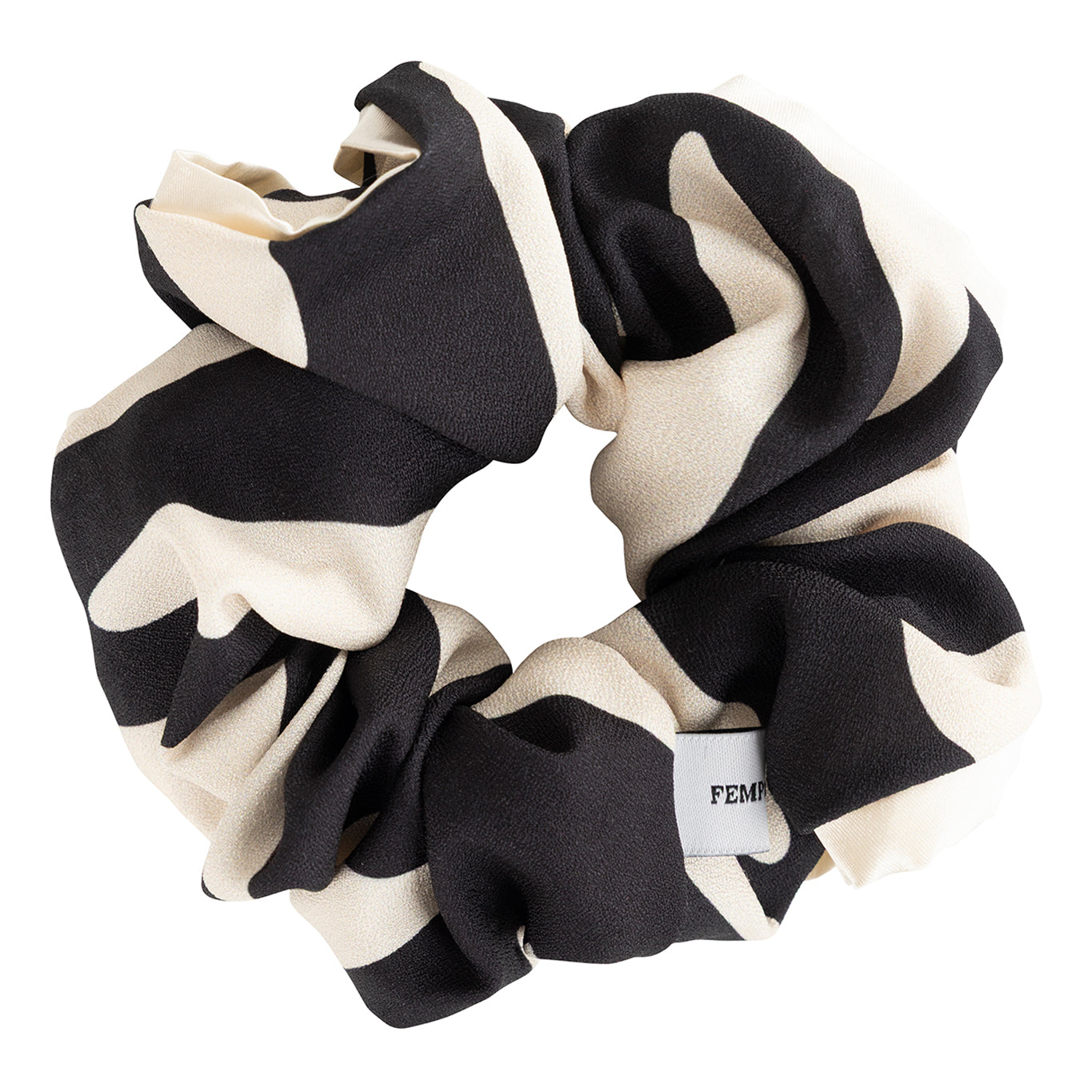 Black & Champagne Scrunchie