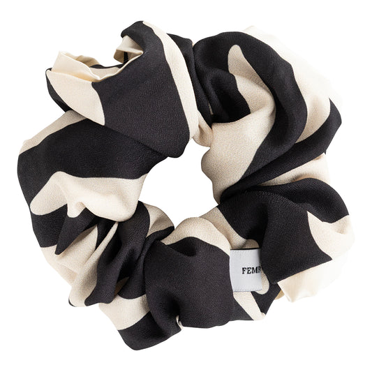 Black & Champagne Scrunchie