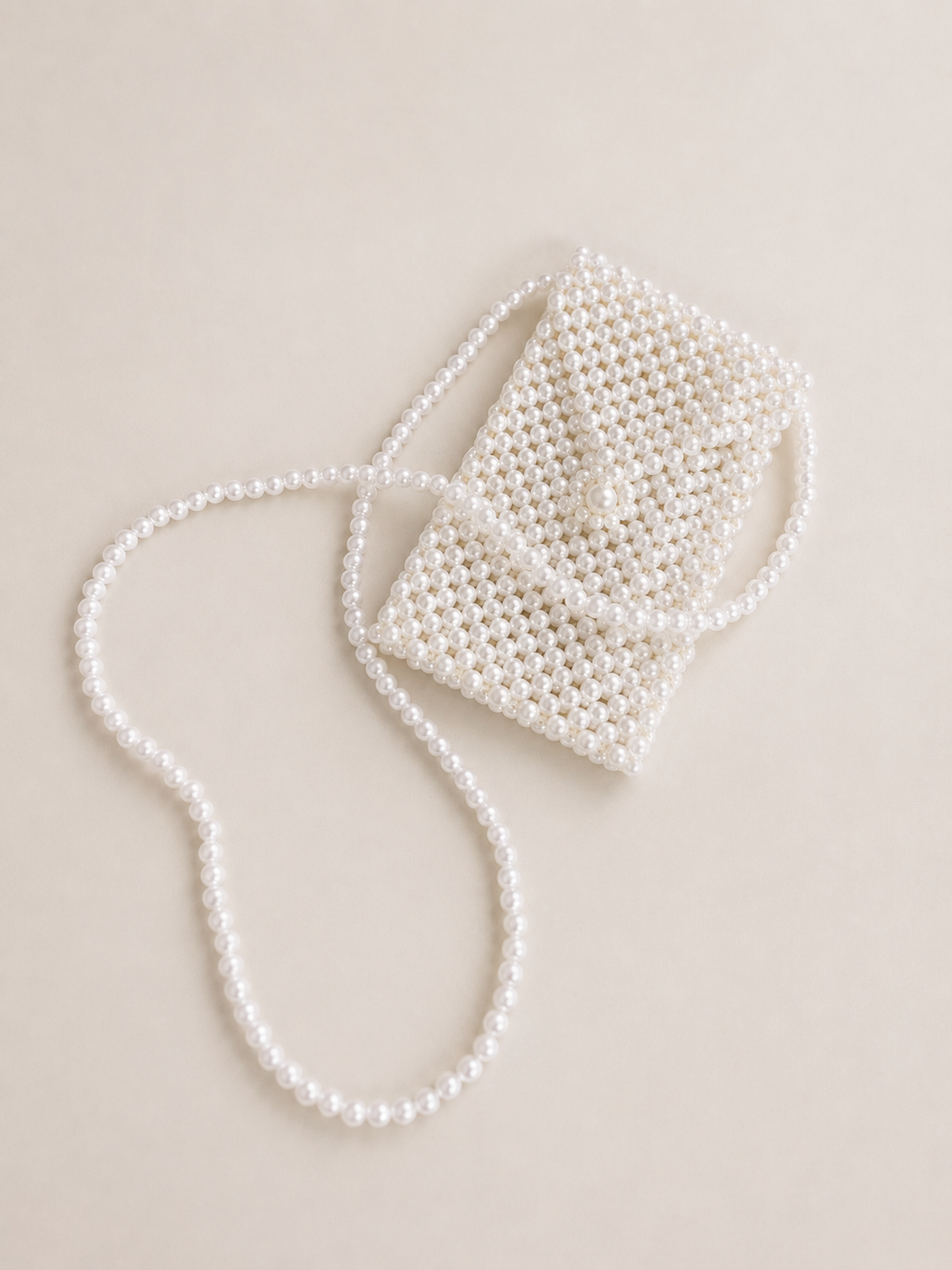 Pearl Beaded Phone Case Bag