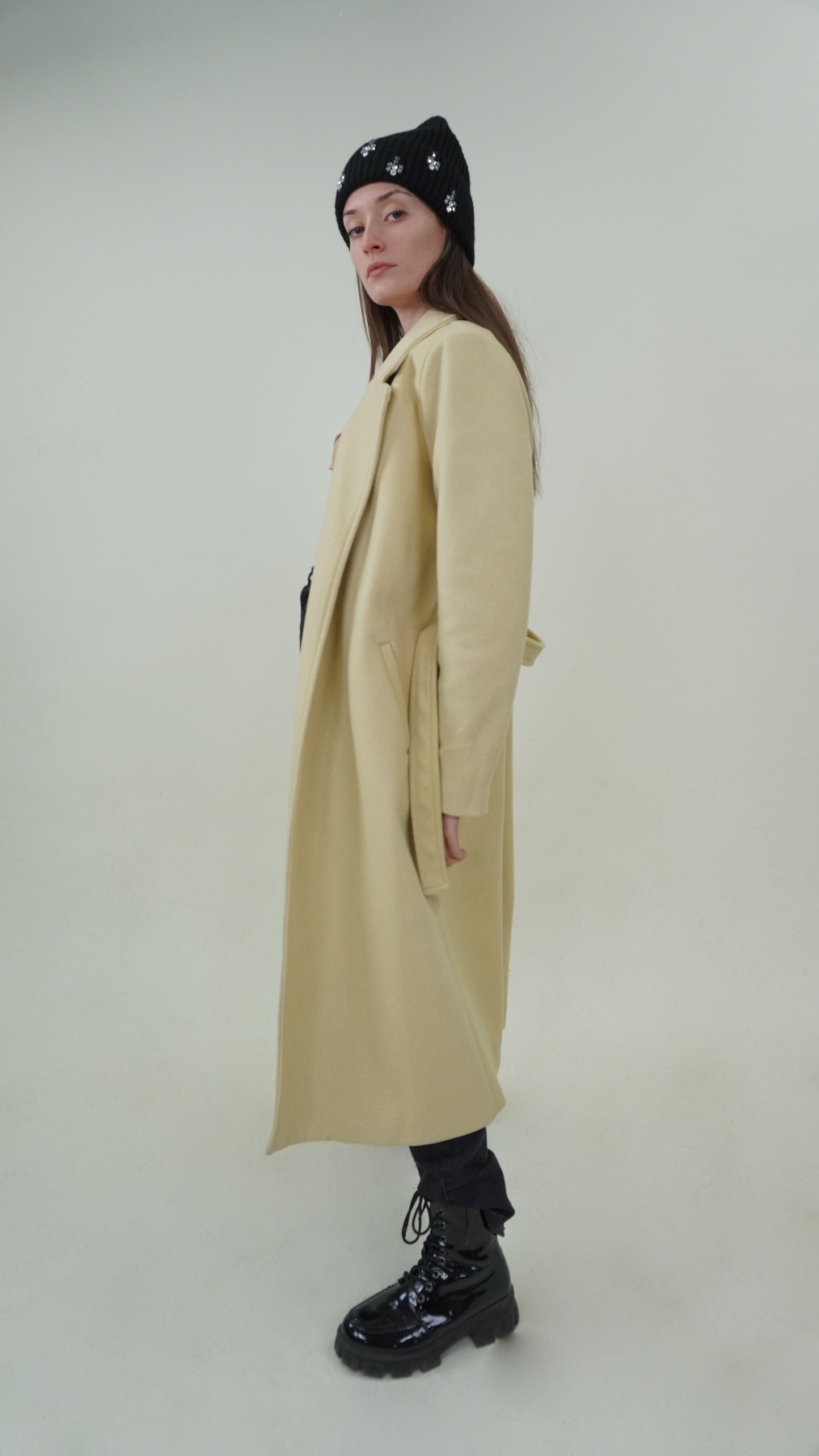 Beige Wool Coat