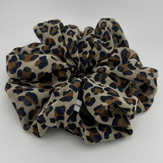 Oversized Panther Scrunchie