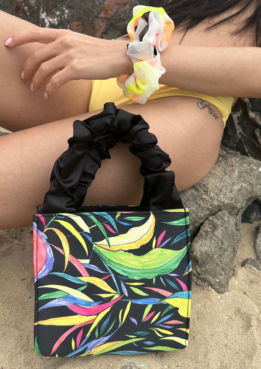 Colourful Tote Scrunchie Bag