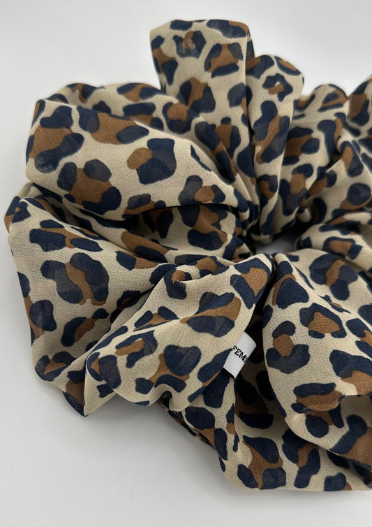 Oversized Panther Scrunchie