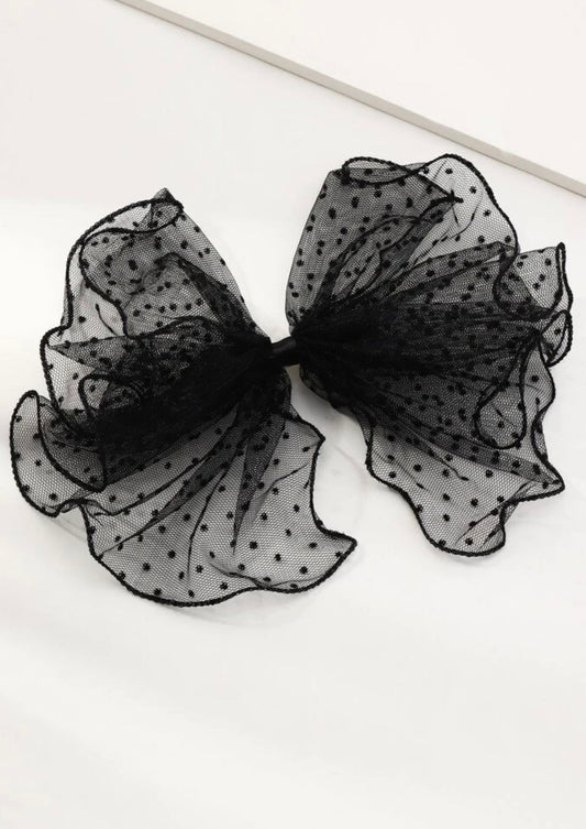 Polka Dots Organza Bow