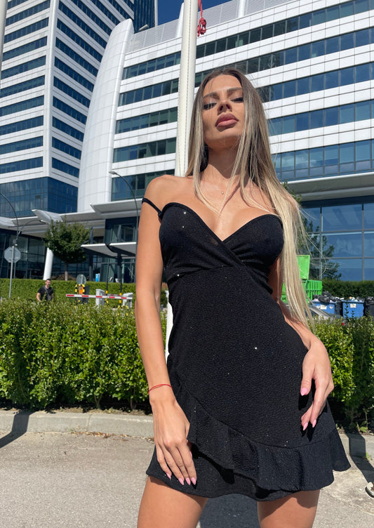 Sparkling Cocktail Black Dress