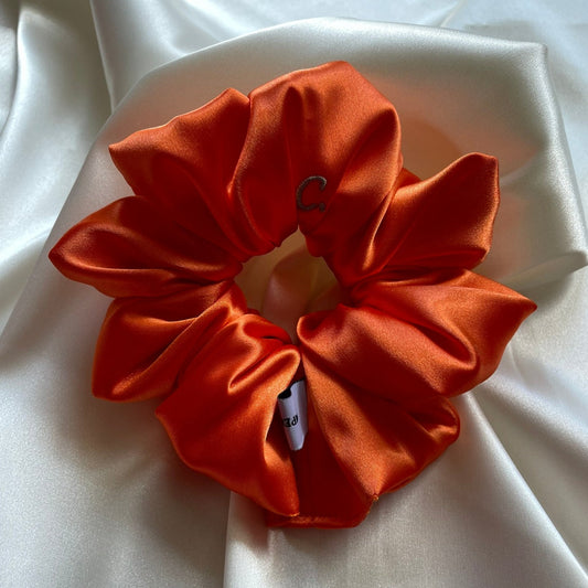 Solid Orange Scrunchie