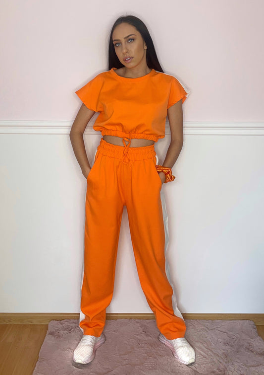 Two-Piece Solid Orange Set