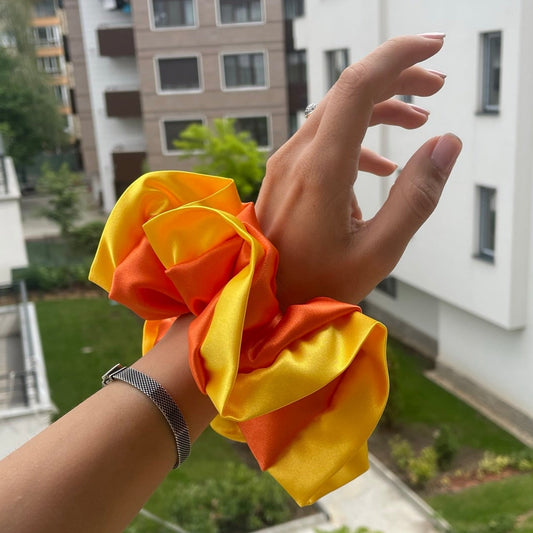 Orange & Yellow Scrunchie