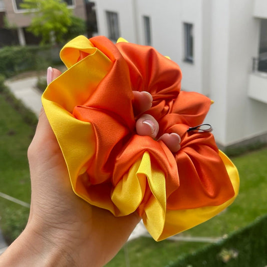 Orange & Yellow Scrunchie