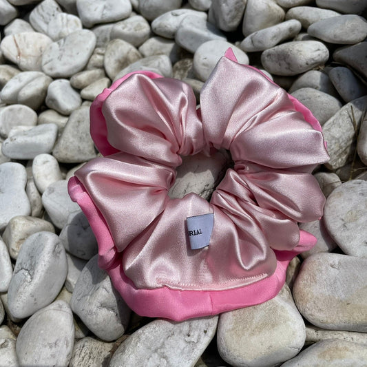 Baby Pink & Candy Pink Scrunchie