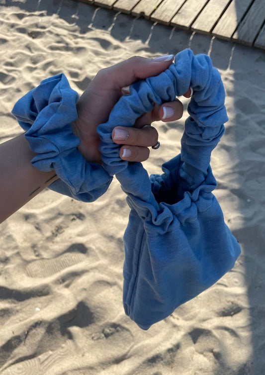 Handmade Denim Scrunchie Bag