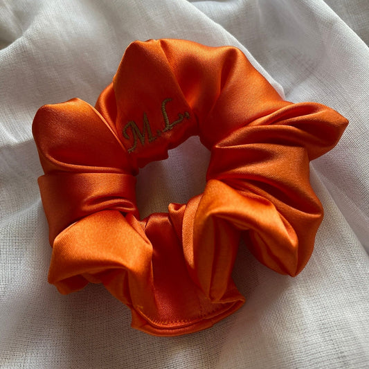 Solid Orange Scrunchie