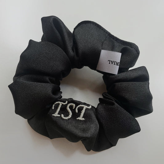 Solid Black Scrunchie