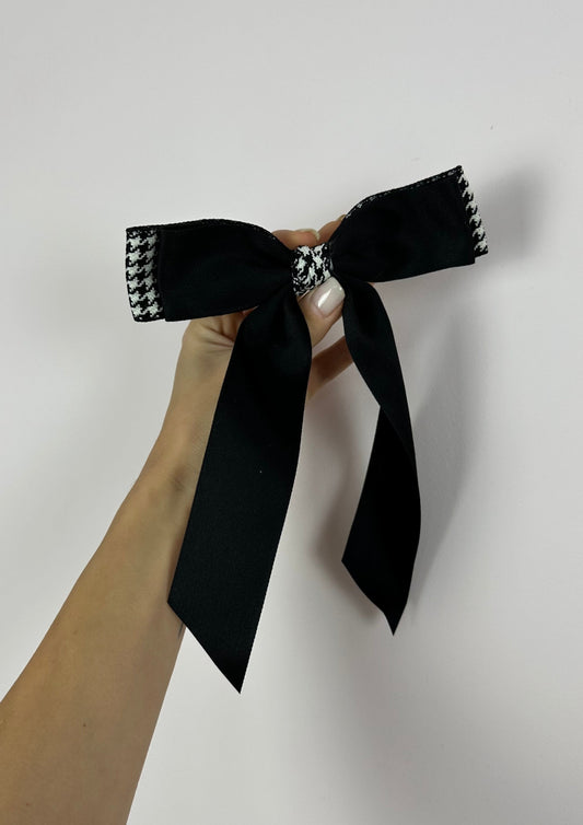 Handmade Houndstooth Bow