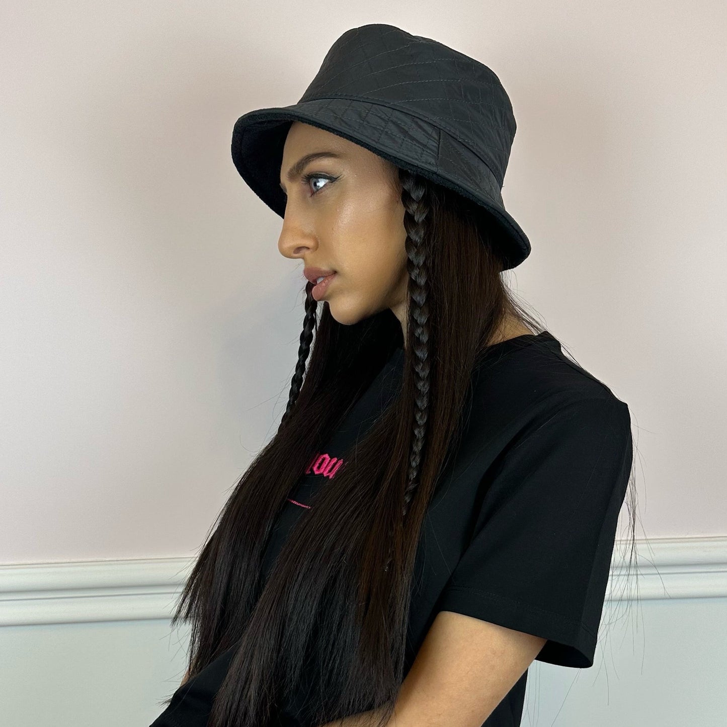 Black Re-Nylon Bucket Hat