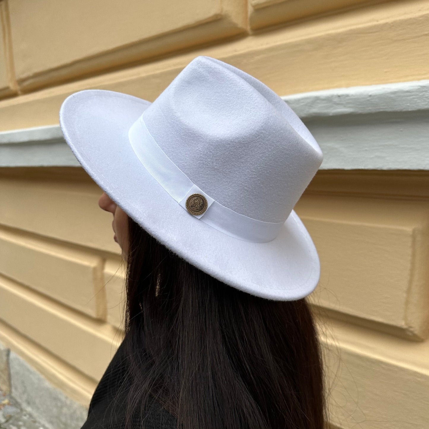 White Fedora Hat