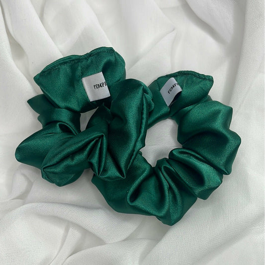 Dark Green Scrunchie