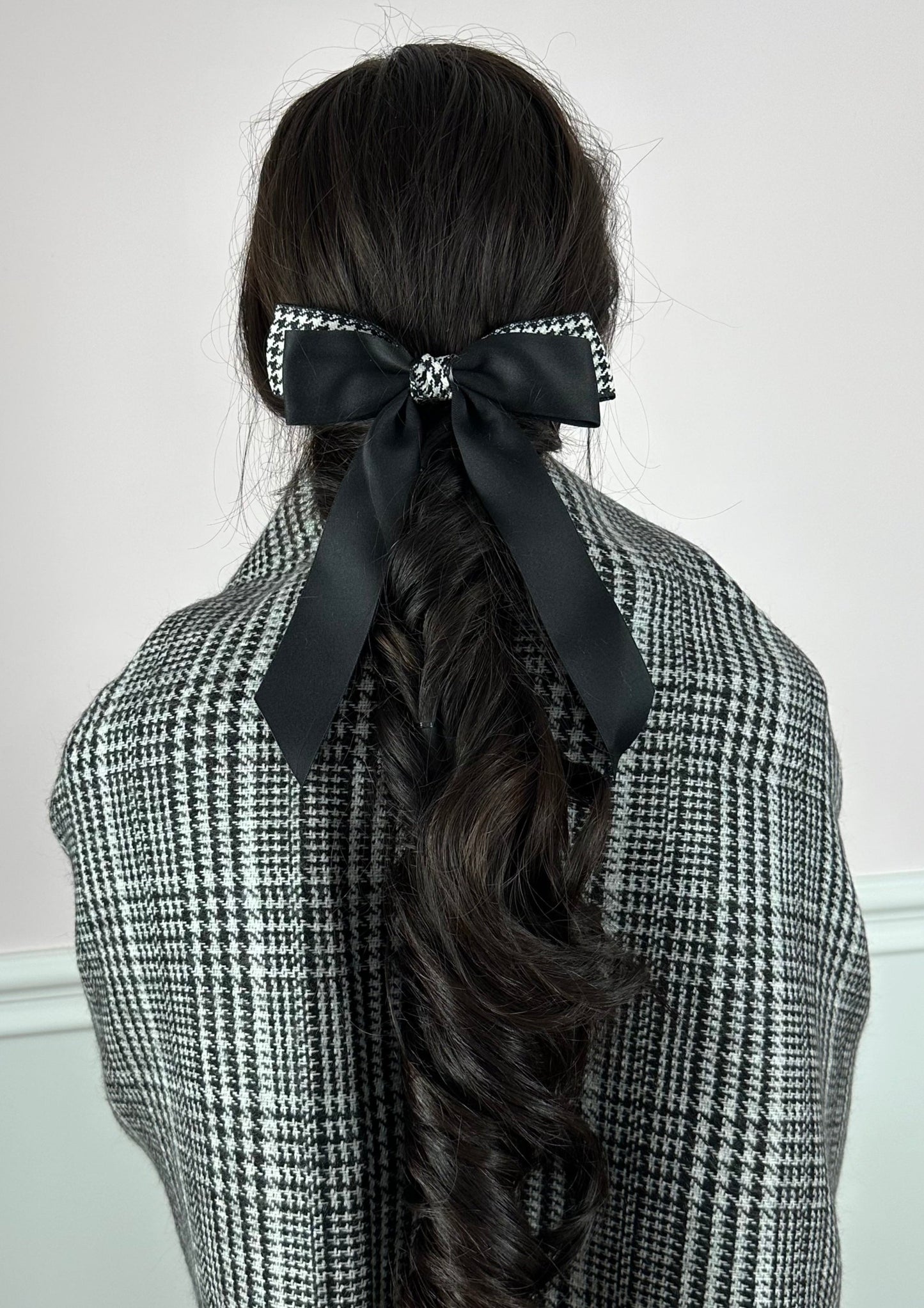 Handmade Houndstooth Bow