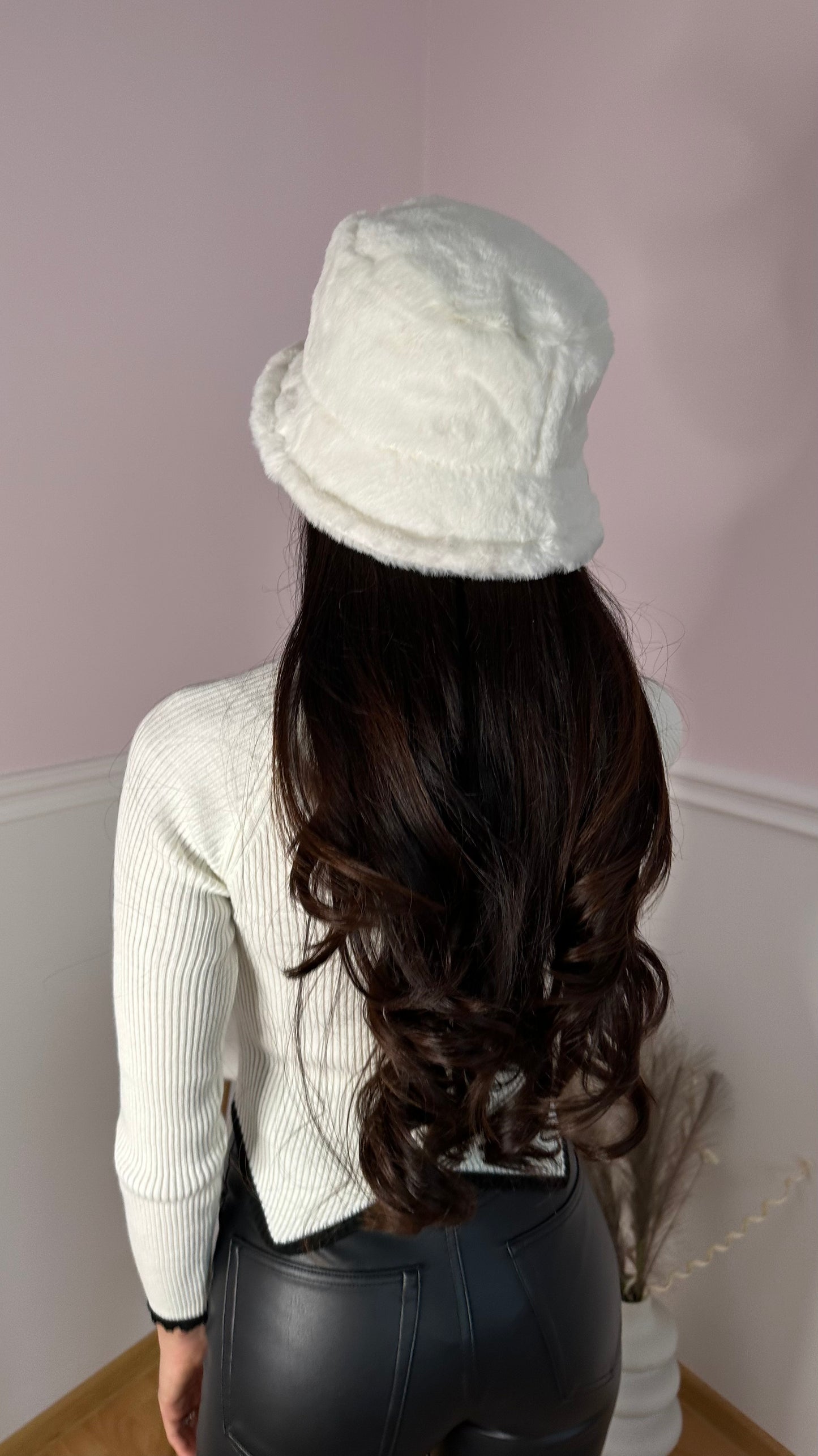 Pure White Fluffy Hat