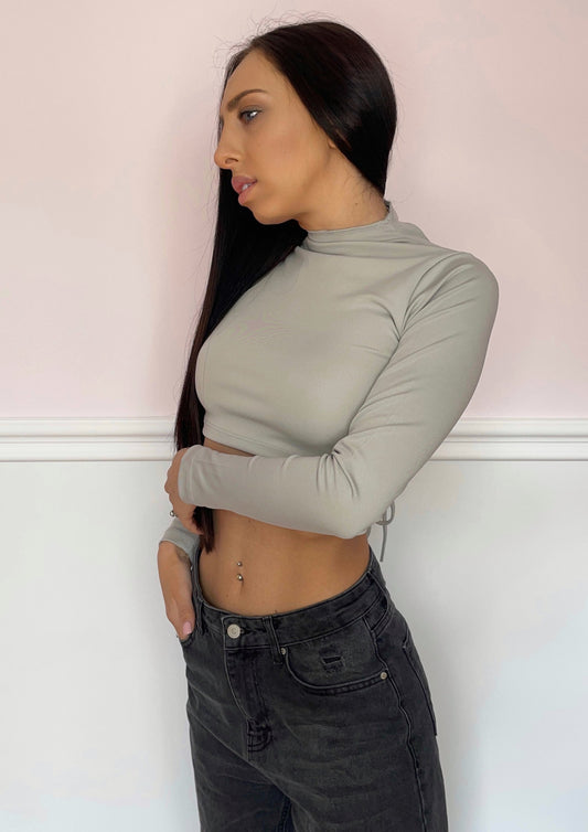 Long Sleeve Grey Top
