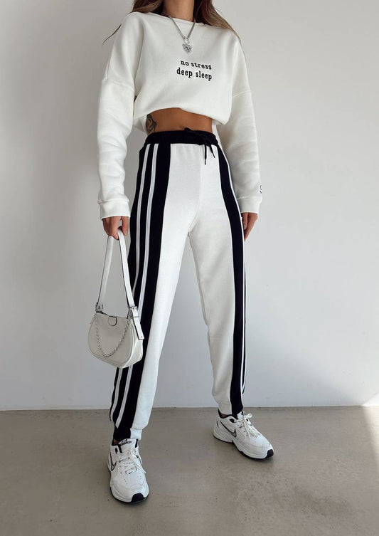 Black & White Sport Trousers